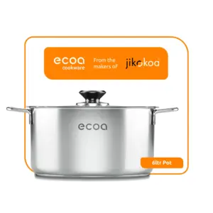 ecoa stainless steel pot - 6l