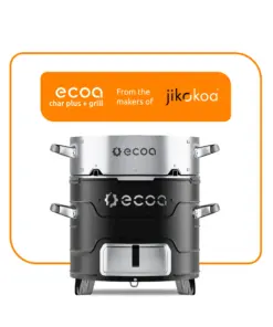 ecoa char plus stove and grill bundle