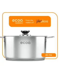 ecoa stainless steel pot - 6l